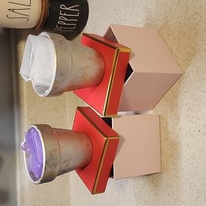 small pot with organza bag, and gift box